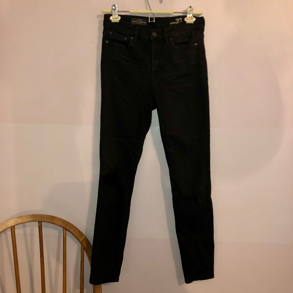 J. crew Look Out High Rise Black Jeans